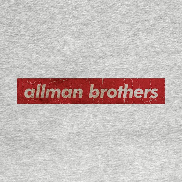 Allman Brothers - simple red vintage by GLOBALARTWORD